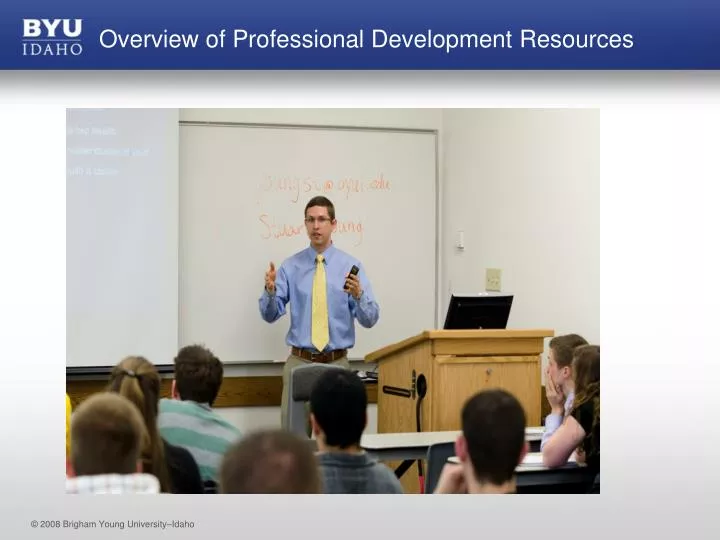 PPT Overview of Professional Development Resources PowerPoint