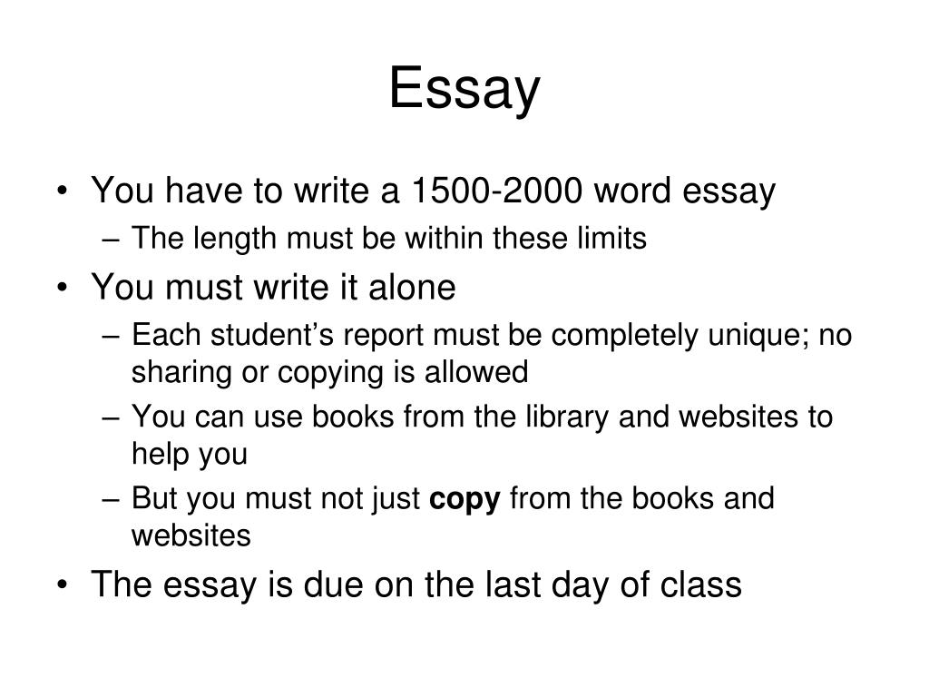 PPT - Essay PowerPoint Presentation, free download - ID:3024994
