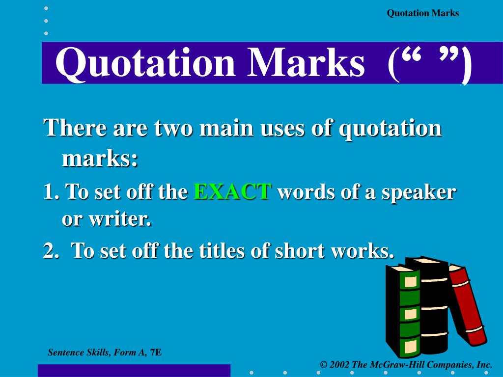 PPT - Quotation Marks PowerPoint Presentation, free download - ID:3025051