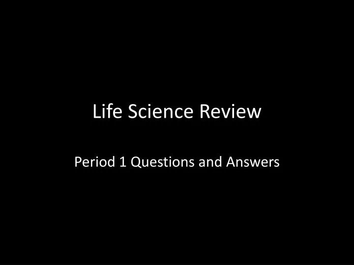 PPT Life Science Review PowerPoint Presentation, free download ID