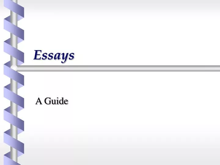 different types of essays ppt