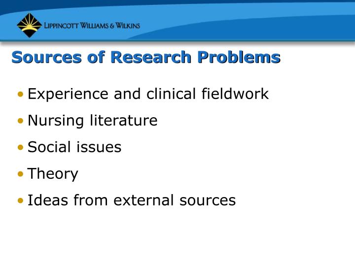 Ppt chapter 4 research problems research questions and hypotheses 