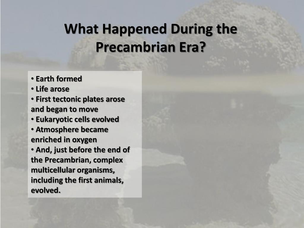 PPT - The Precambrian Era! PowerPoint Presentation, Free Download - ID ...