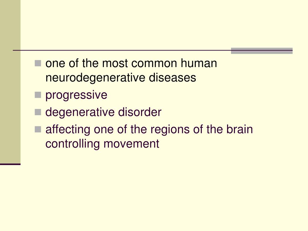 PPT - early-onset forms of Parkinson’s disease PowerPoint Presentation ...
