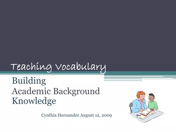 teaching vocabulary presentation