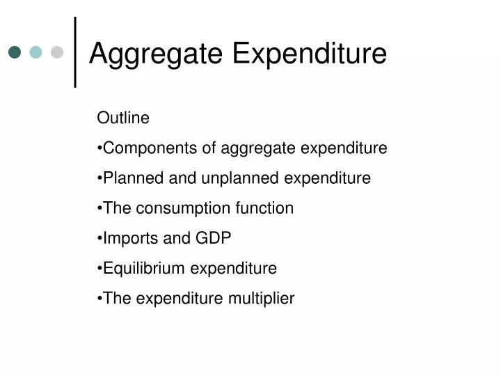 aggregate expenditure n.