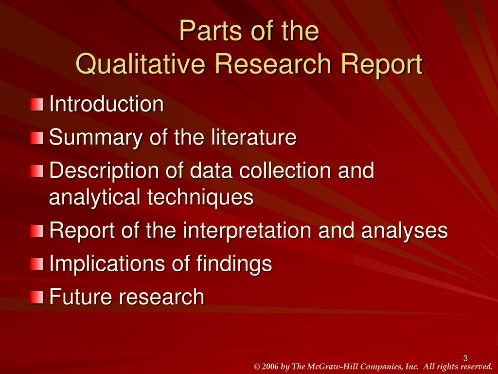 parts of qualitative research slideshare