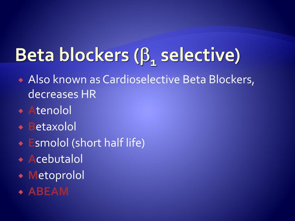 what do non selective beta-blockers do