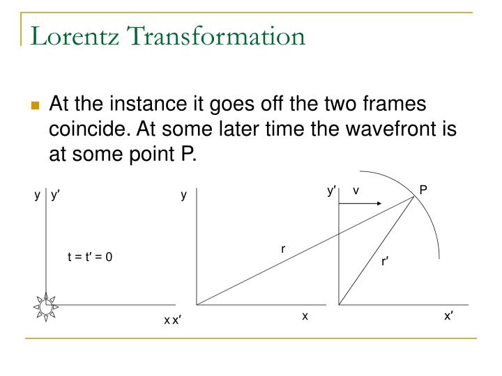 PPT - Lorentz Transformation PowerPoint Presentation - ID:3029168