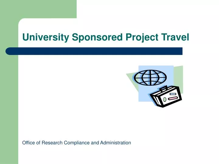 university sponsored travel