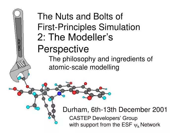 PPT The Nuts and Bolts of FirstPrinciples Simulation PowerPoint