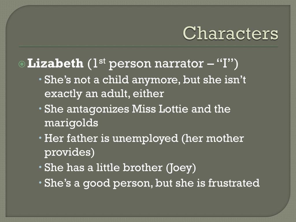 Lizabeth In Marigolds