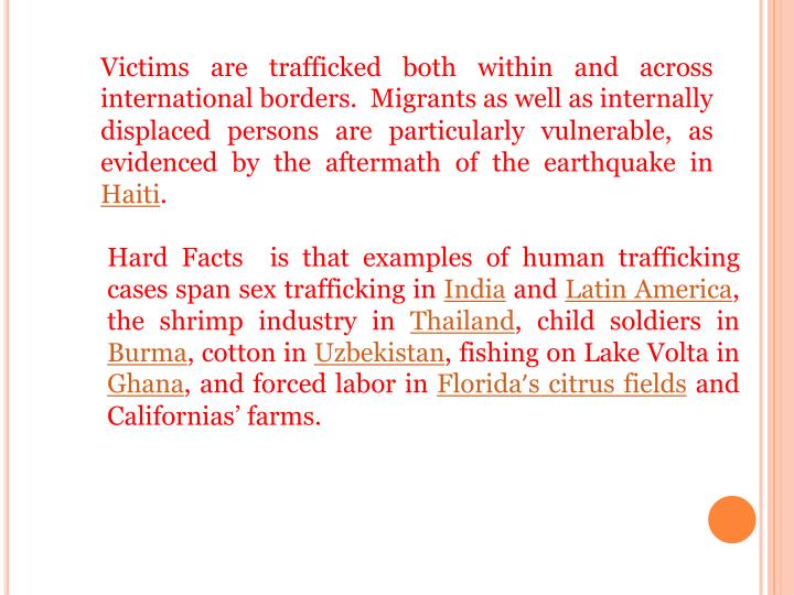Ppt Human Trafficking Facts Situation And Realities Powerpoint Presentation Id 3031355