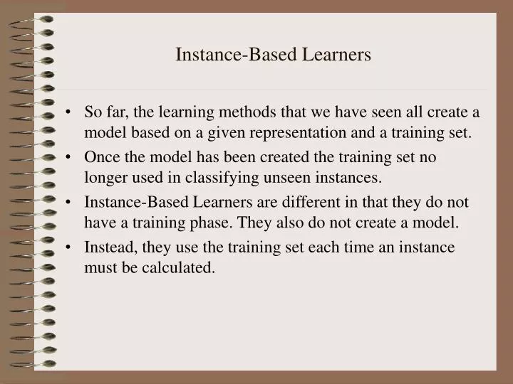 PPT - Instance-Based Learners PowerPoint Presentation, free download ...
