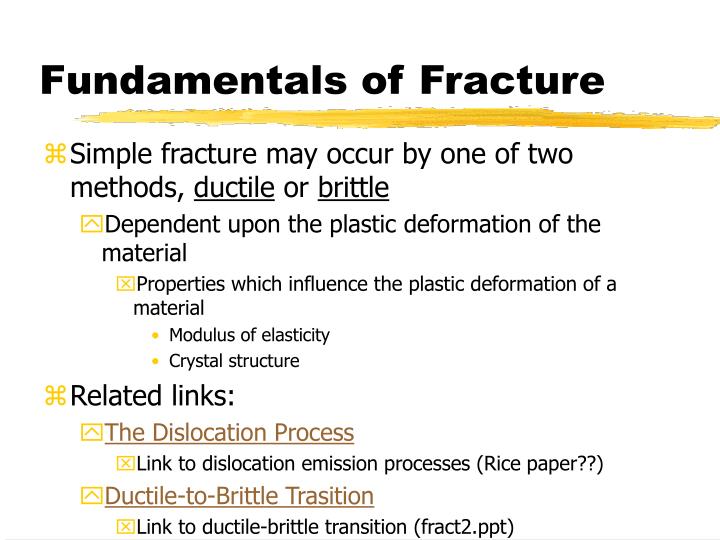 PPT - Fracture Behavior of Bulk Crystalline Materials PowerPoint ...