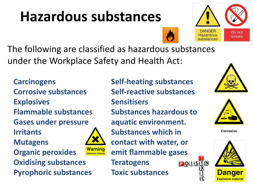 What Hazardous Substances At George Schwindt Blog