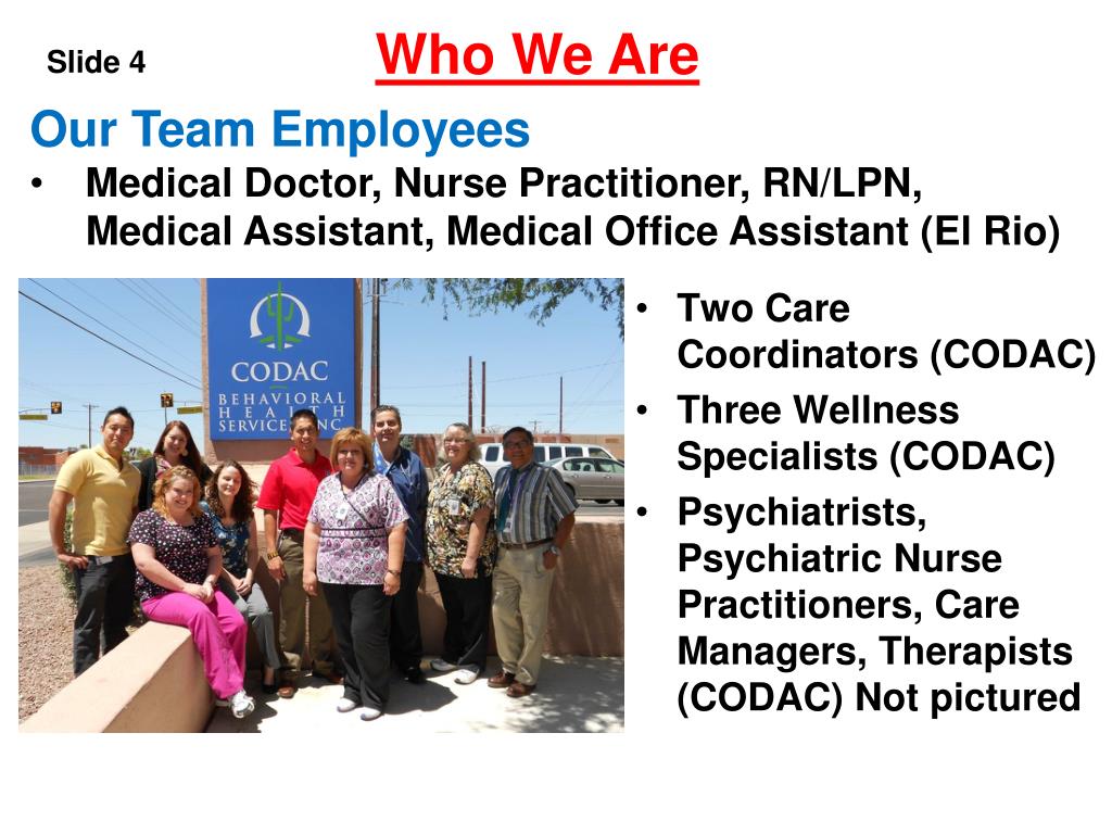 PPT CODAC Behavioral Health Services El Rio Community Health Center