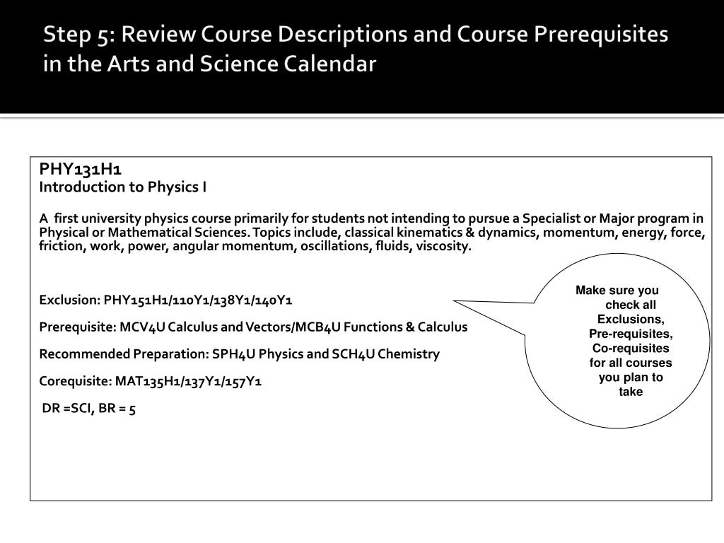 PPT University College COURSE SELECTION PowerPoint