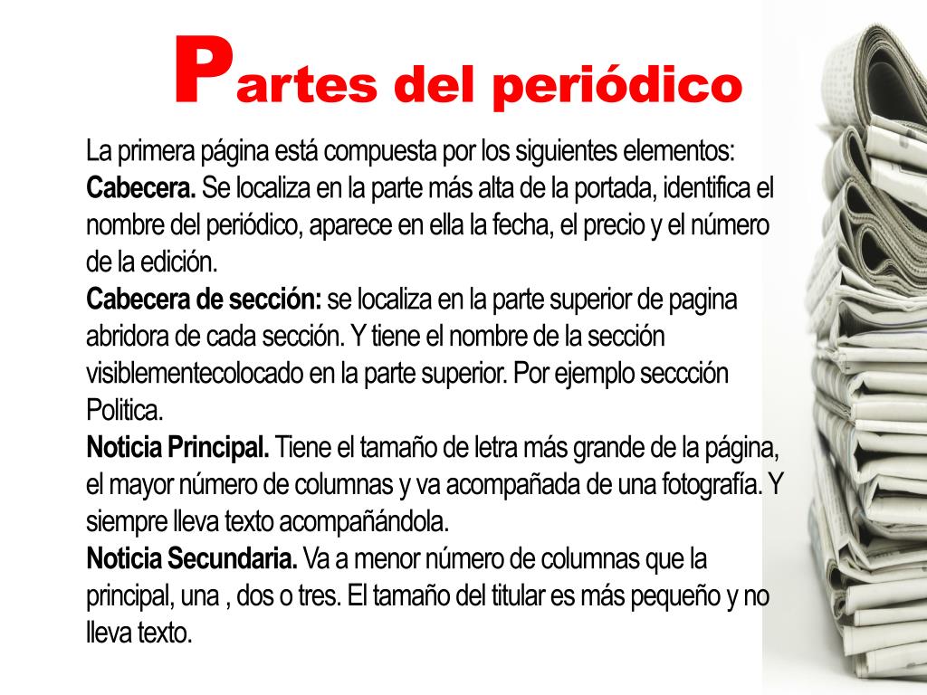PPT - EL PERIODICO PowerPoint Presentation, free download - ID:3032537