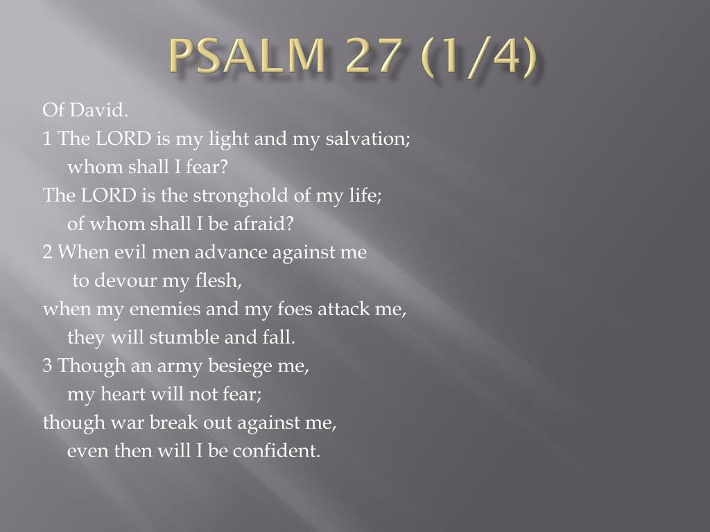 PPT Psalm 27 PowerPoint Presentation Free Download ID 3032695