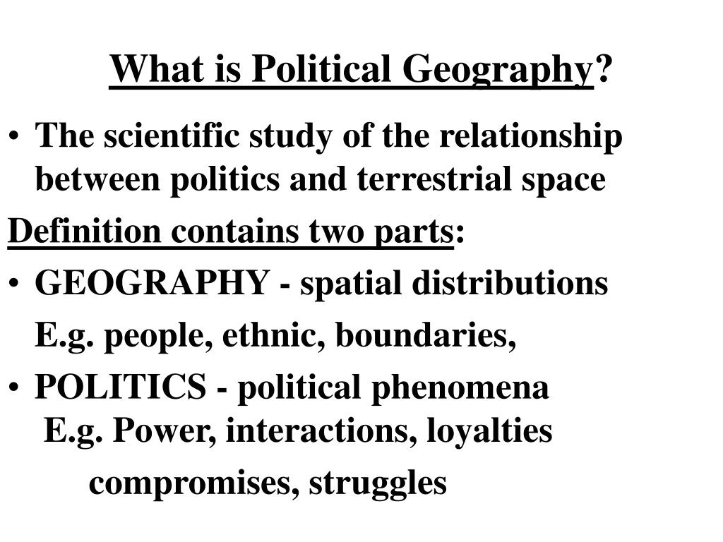 research paper of political geography
