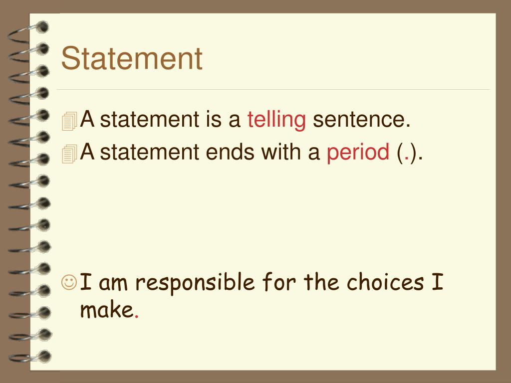 Statements Means