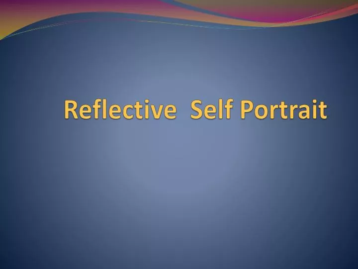 reflective self portrait n.