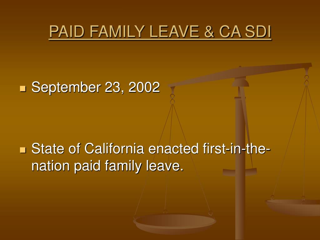 california paid family leave