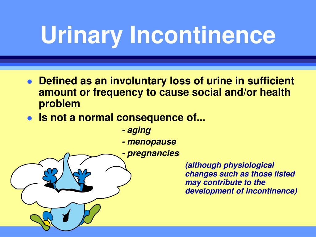 urinary incontinence case study ppt