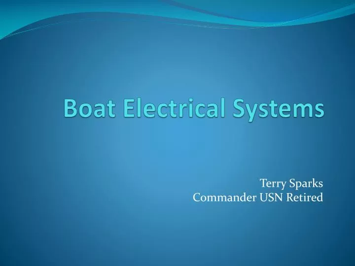 PPT Boat Electrical Systems PowerPoint Presentation, free download ID3034822