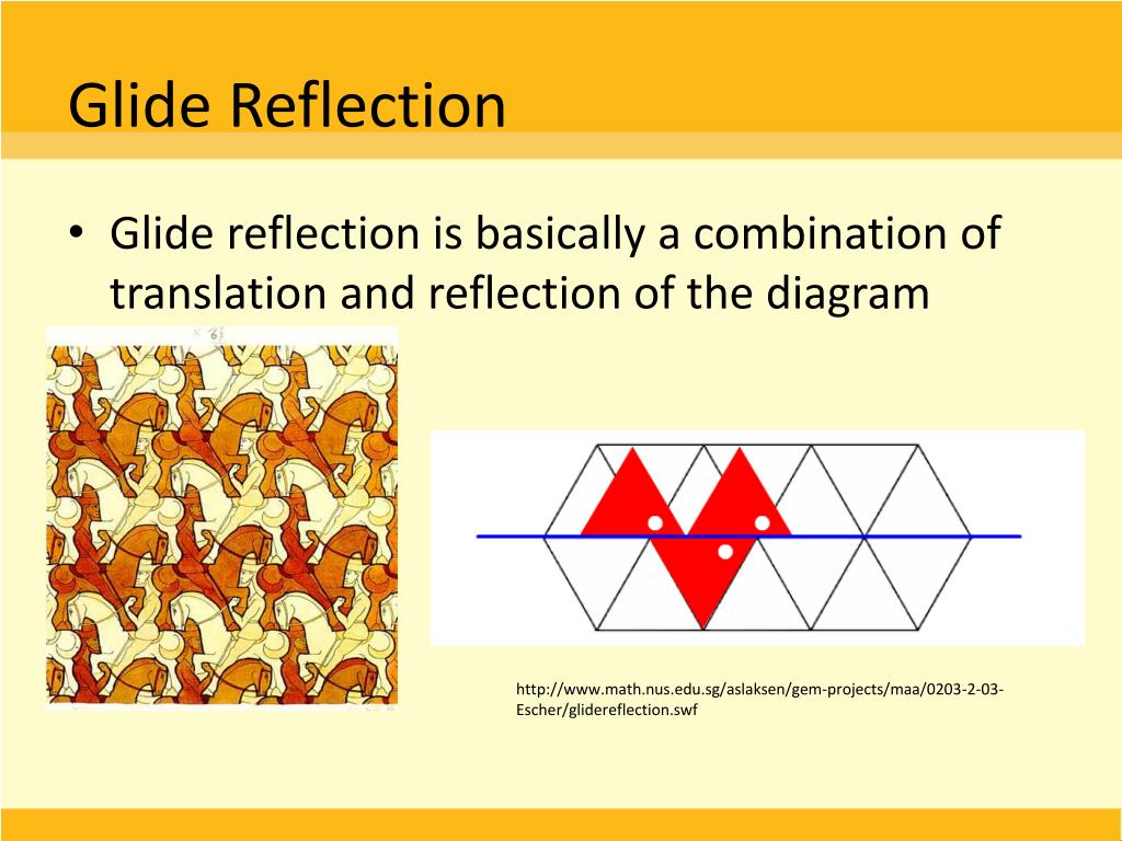 create a design using reflection and glide reflection create a design using reflection and glide reflection