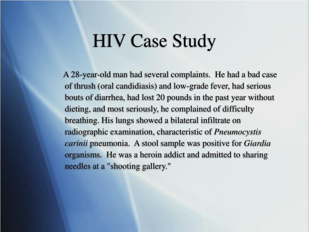 hiv infection case study