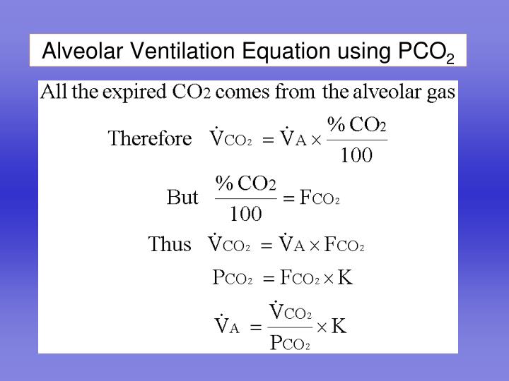 alveolar dead space ventilation calculation alveolar dead space ventilation calculation