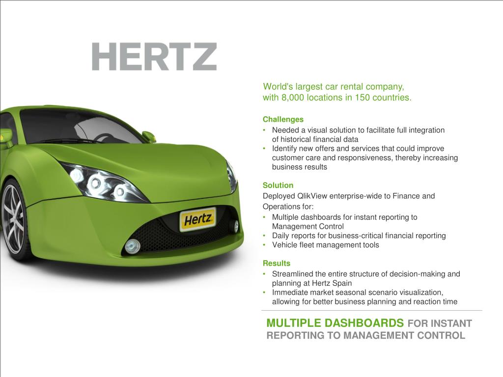 PPT World's largest car rental company, with 8,000 locations in 150