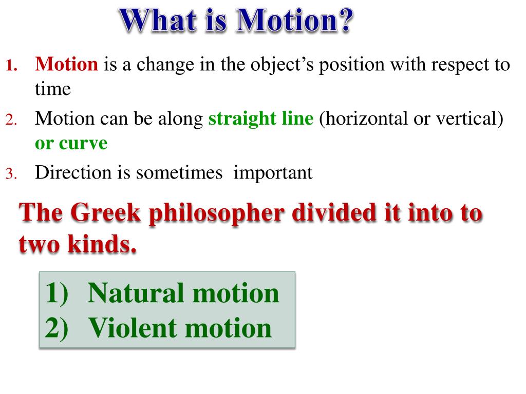 definition of motion