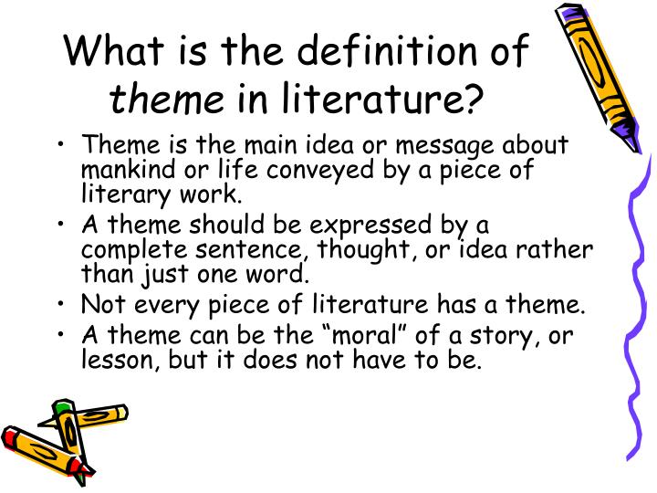 PPT - Theme, Motif, and Moral in Literature PowerPoint Presentation ...