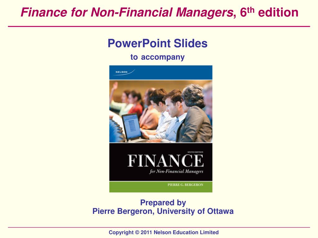 ppt finance for non financial managers 6 th edition powerpoint th powerpoint