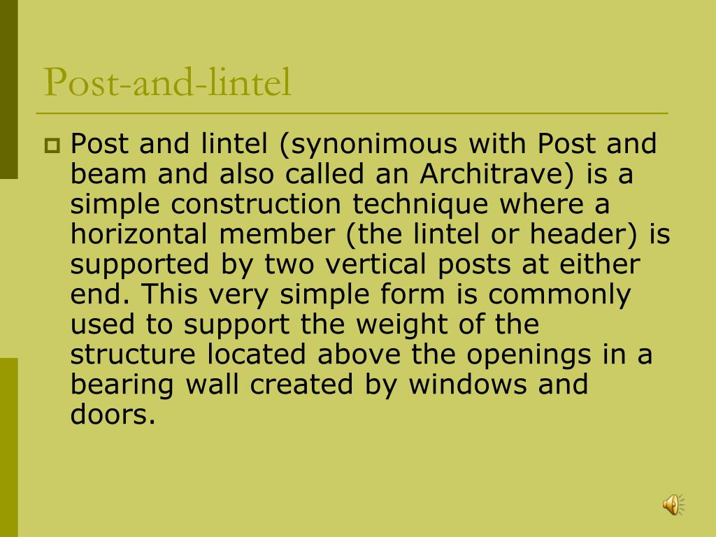 PPT Postandlintel By Annabella Behrens, Alexandra Valladares y