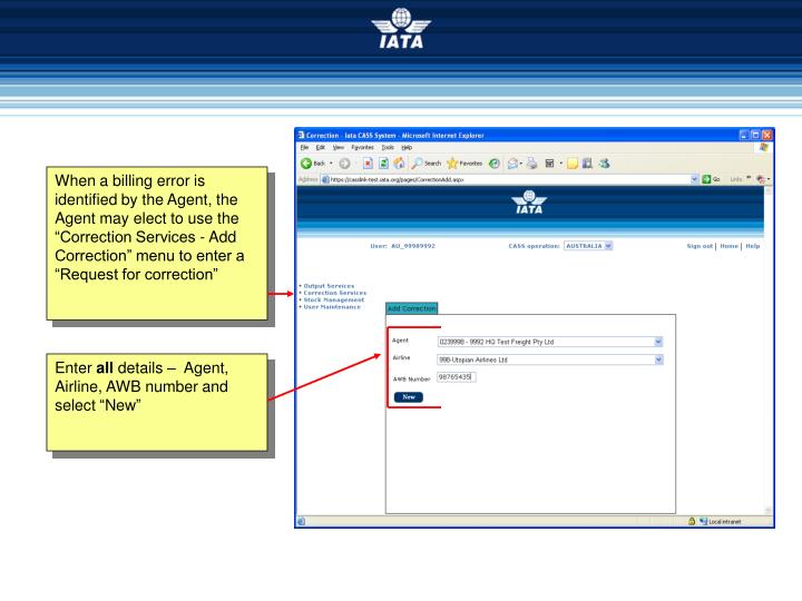 PPT - IATA CASS PowerPoint Presentation - ID:3039810