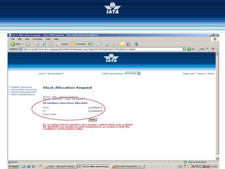PPT - IATA CASS PowerPoint Presentation - ID:3039810