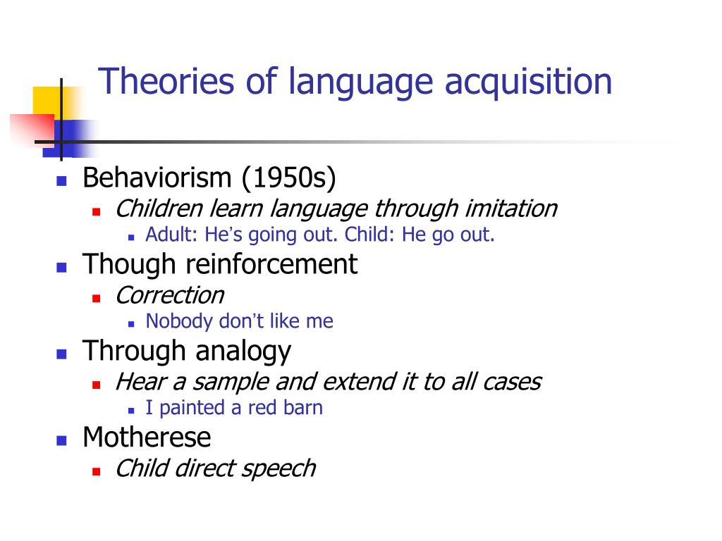 language acquisition theories essay