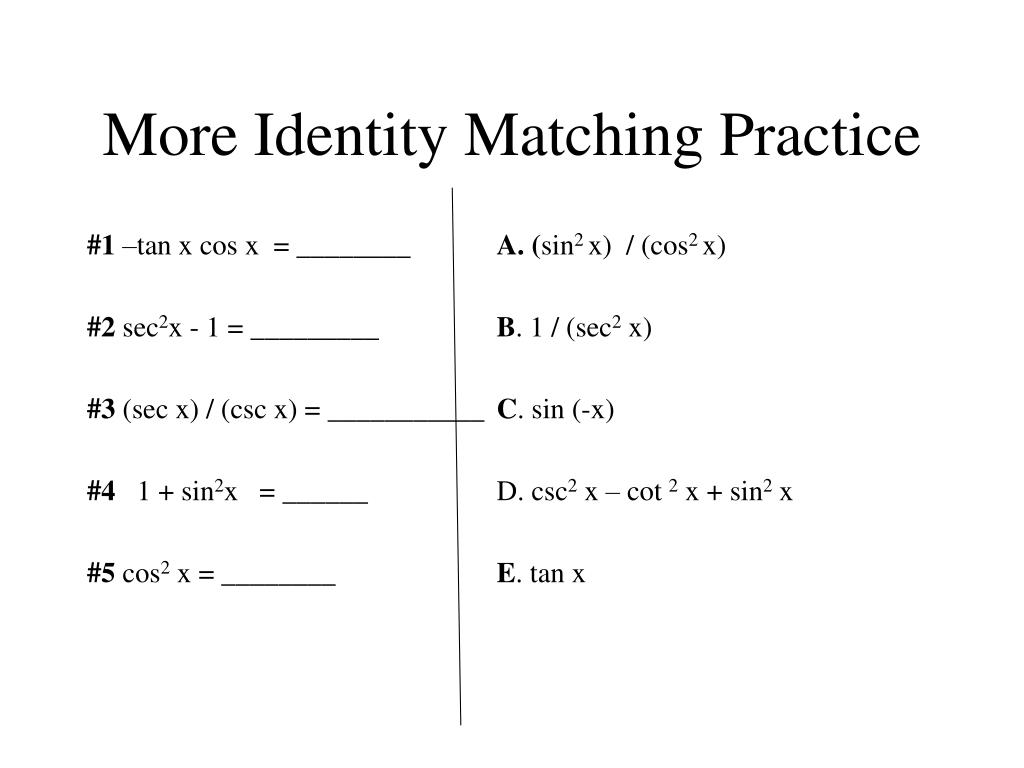 Ppt 5 1 Fundamental Trig Identities Powerpoint Presentation Free Download Id