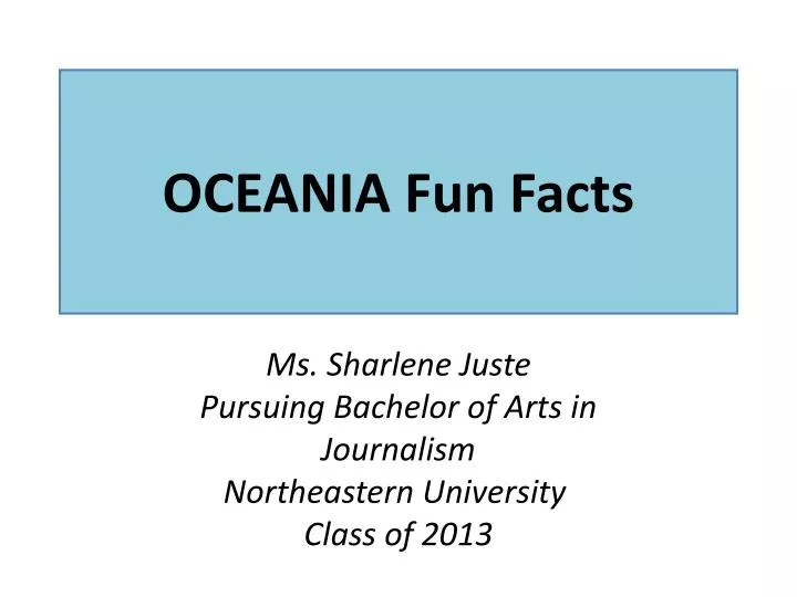 oceania fun facts n.