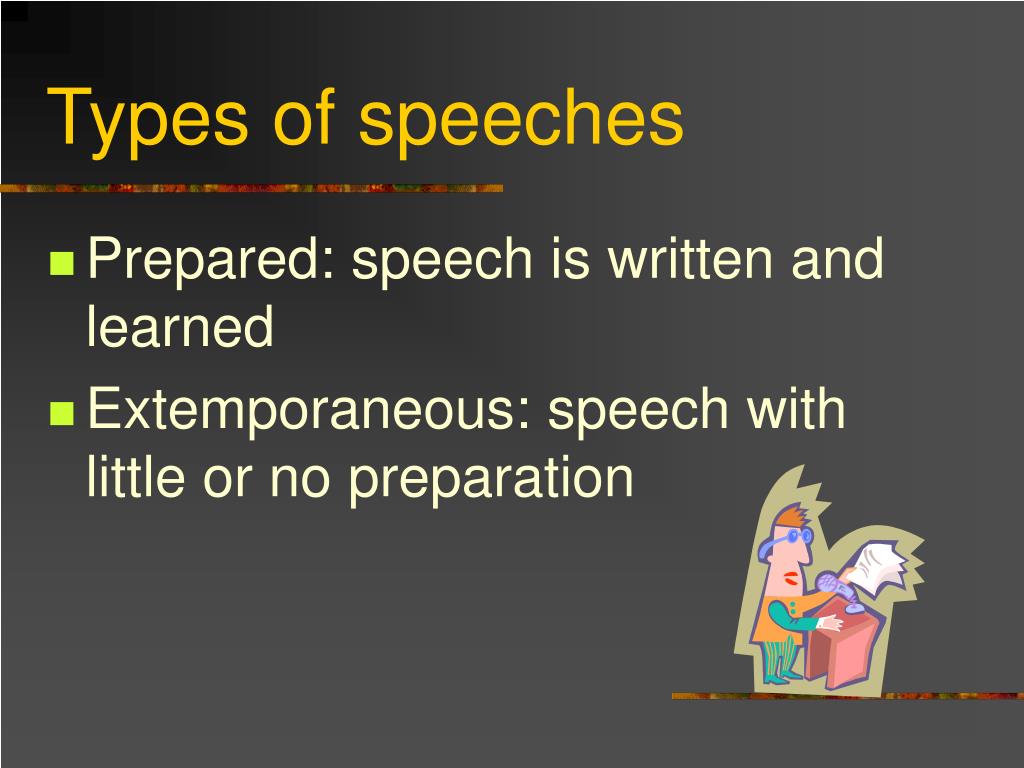 different kinds of speech presentation
