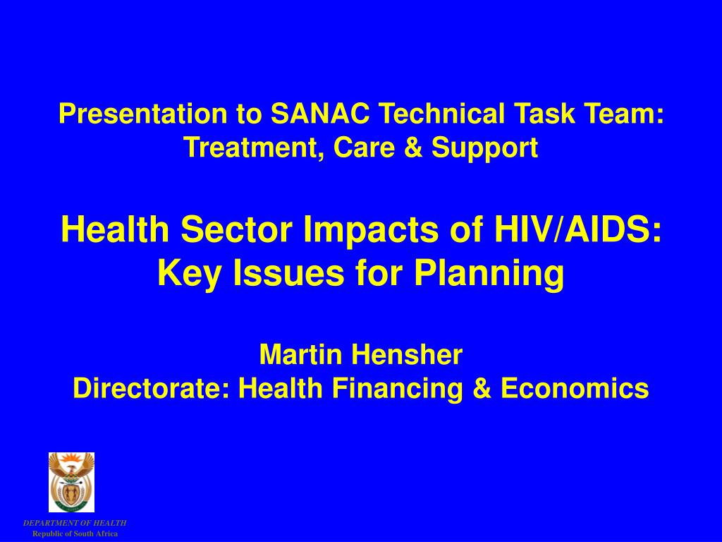 PPT - DEPARTMENT OF HEALTH Republic of South Africa PowerPoint ...