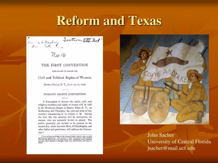 PPT Reform and Texas PowerPoint Presentation, free download ID3043689