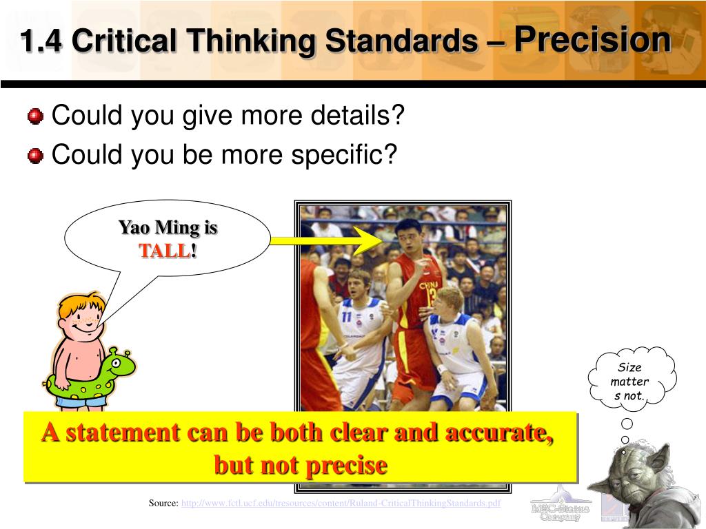 precision in critical thinking