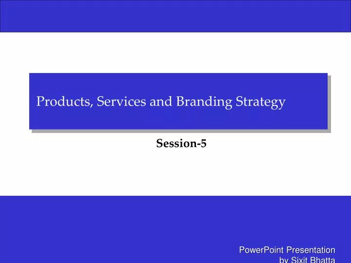 products services and branding strategy n.