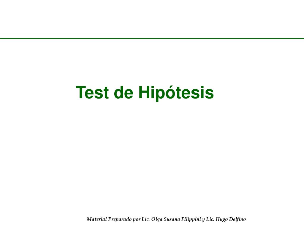 Ppt Test De Hipótesis Powerpoint Presentation Free Download Id3045589