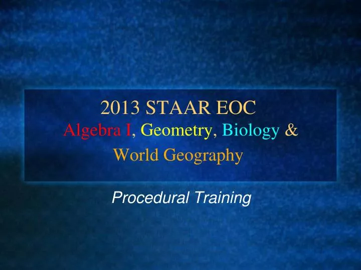 Geometry Staar Chart